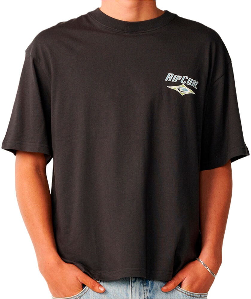 Rip Curl heritage icon camiseta manga corta hombre Negro (M)