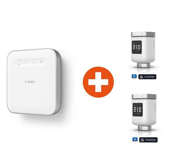 Bundle Bosch Smart Home Controller II + 2x Heizkörper Thermostat II 8750002101+2x8750002861
