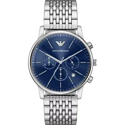 Emporio Armani Quarz / Chronograph Minimalist AR11771 - blau,silberfarben - 42mm