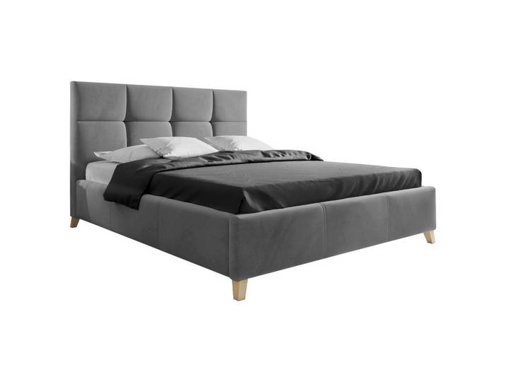Carryhome Polsterbett, Dunkelgrau, Holz, Buche, massiv, 140x200 cm, Über- und Sondergrößen erhältlich, in verschiedenen Größen erhältlich, Schlafzimmer, Betten, Polsterbetten