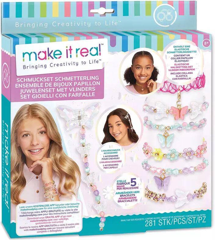 make it real - Schmuckset Schmetterling, Multicolor