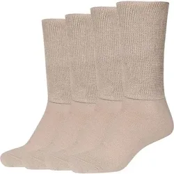 CAMANO Herren Socken Online function diabetic Socks 4p, Größe 43-46 in Braun Braun