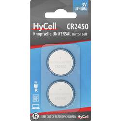 HyCell Knopfzelle CR2450 3 V 1 St. Lithium 2er Blister Lithium Knopfzellen CR2450 1516-0250