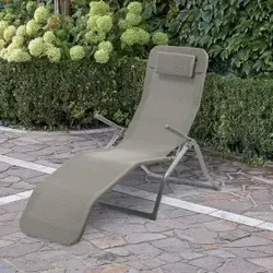Gesundheitsliege XL mit Kissen, grigio