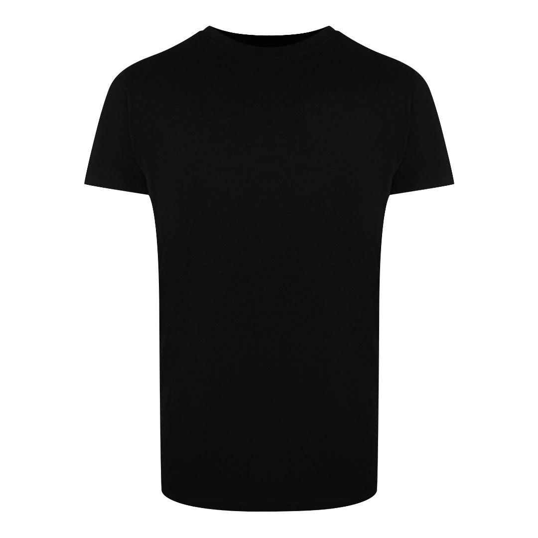 Schwarzes Kurzarm-T-Shirt