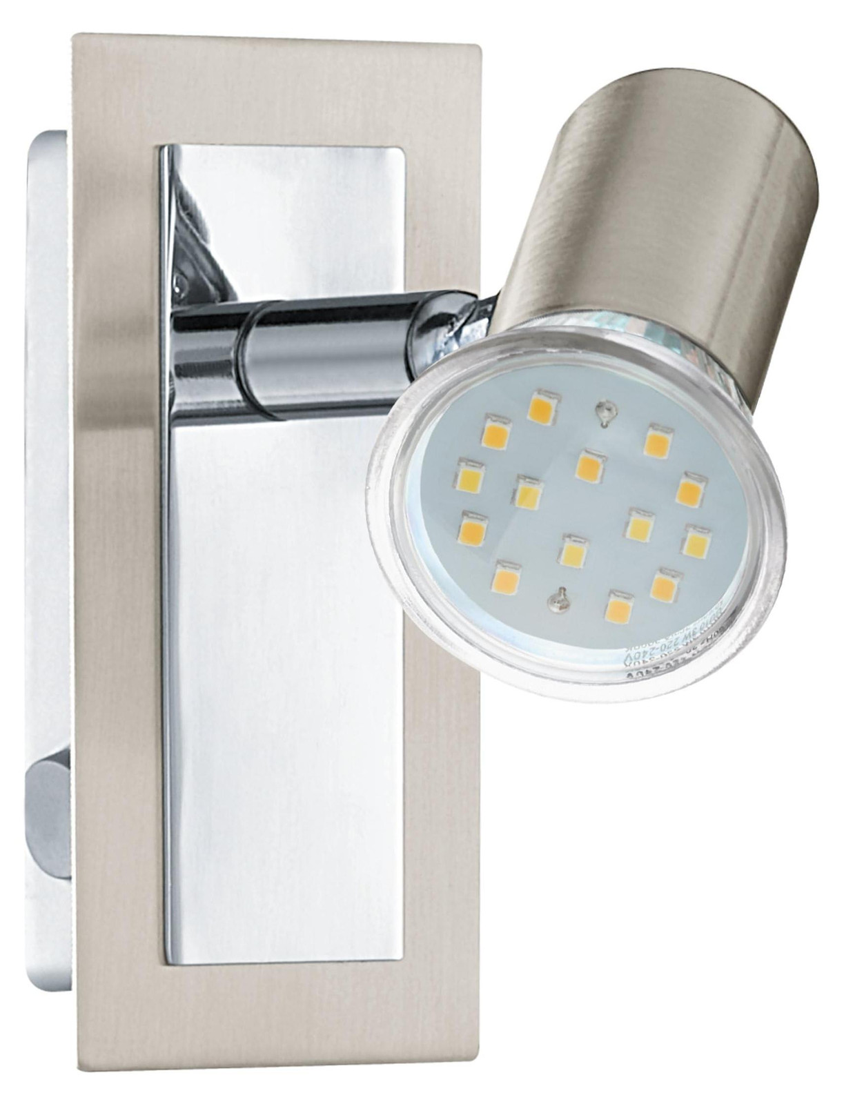 Eglo Rottelo LED lamp, GU10, 180 lm, 3000 K, warm wit, zilver