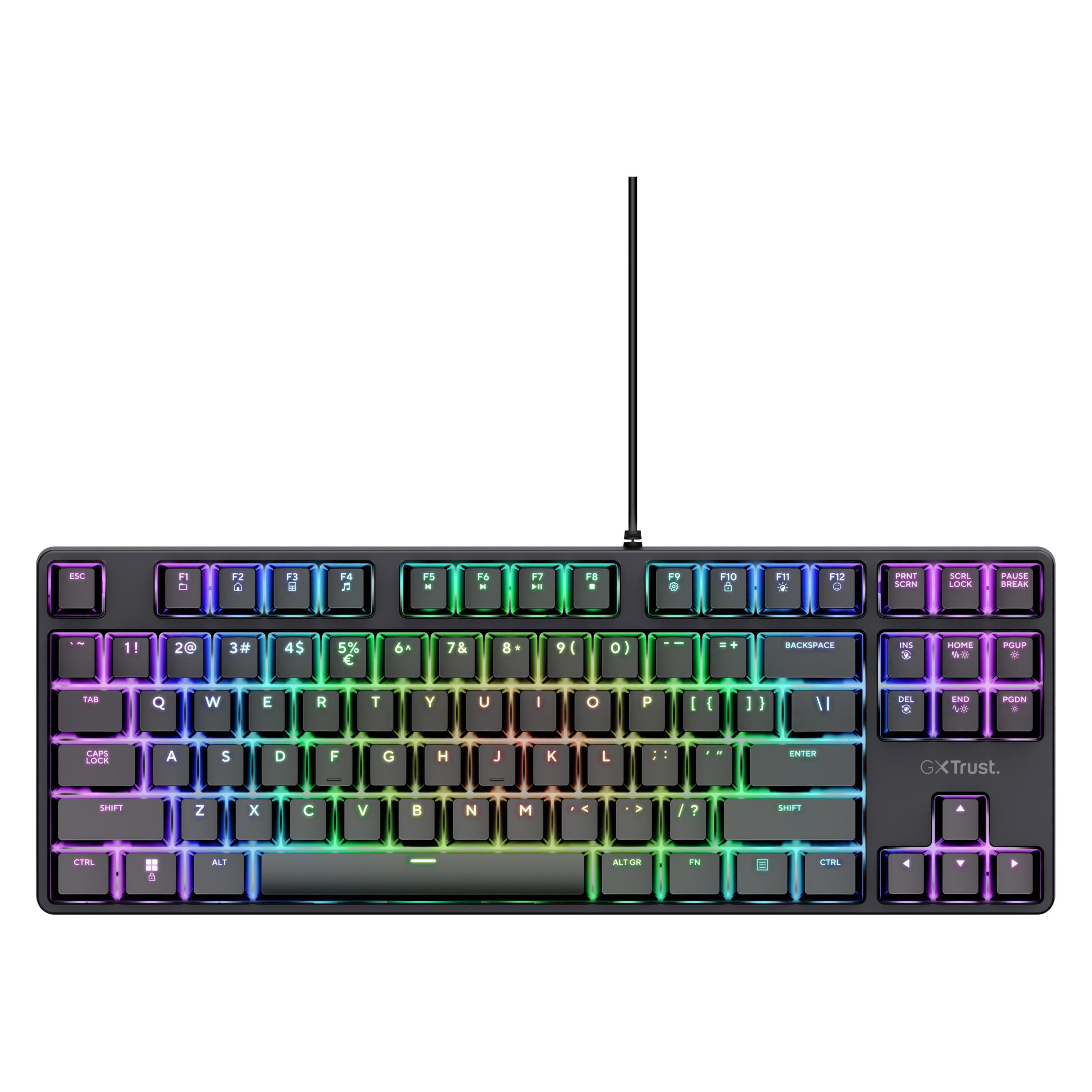 Trust CADA TKL Gaming Keyboard DE (DE, Kabelgebunden) (26135)