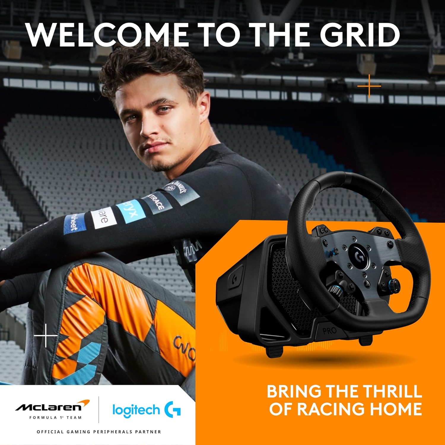 Logitech G PRO Racing Wheel – Direct Drive Steering Wheel for PC, PS4 & PS5 – 11Nm Force Feedback, Dual Clutch, Magnetic Paddles – Black