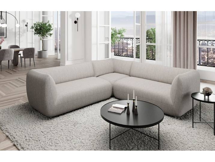 Couch Madrid L-Form in Stoff