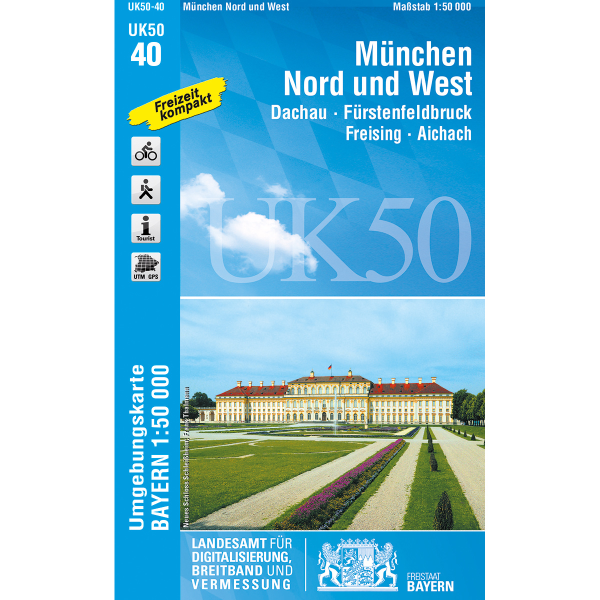 Landesamt Digitalisierung, Breitband, Vermessung UK 50-40 München Nord und West (Größe One Size)