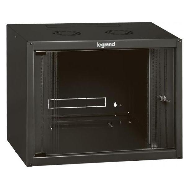 Legrand 19-inch fixed box delivered assembled Linkeo capacity 6U - 359x600x450mm (6 HE, 19 Zoll Rack) (646200)