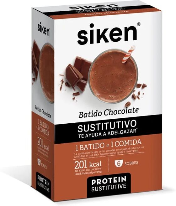 Siken BATIDO SUSTITUTIVO SABOR CHOCOLATE 50g 6 Sobres Chocolate