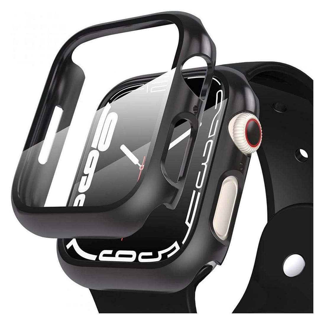 Tech Apple Watch 7 Bildschirmrahmen, Schwarz, 45 mm (THP719BLK)