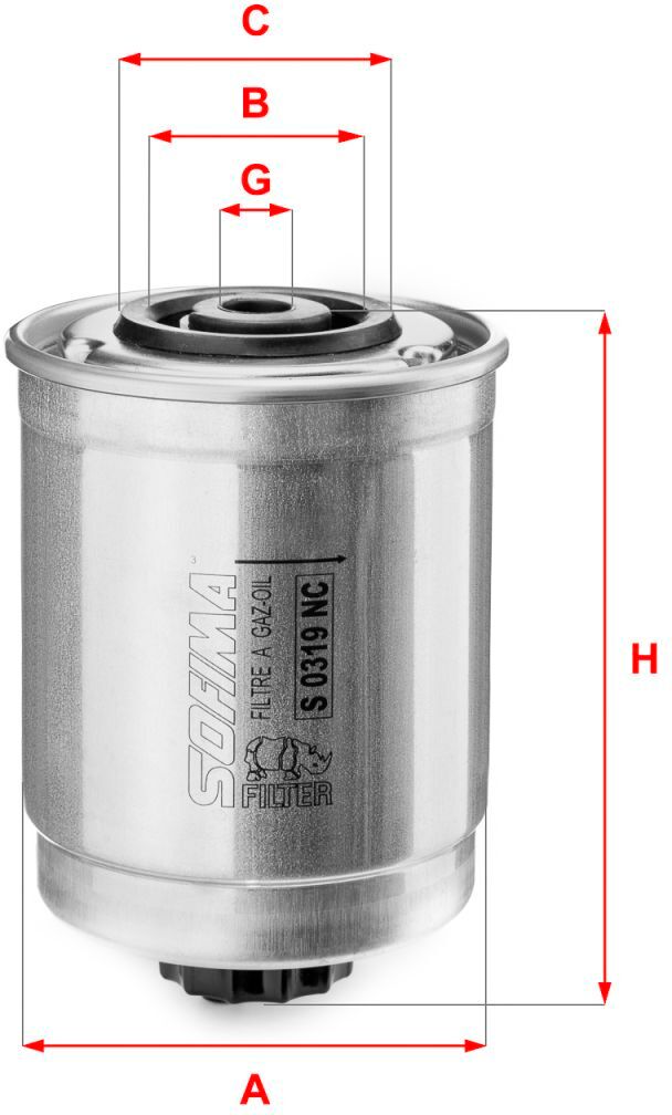 Kraftstofffilter SOFIMA S 0319 NC