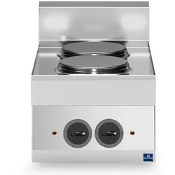 Mastro Cook&Snack Elektrokochfeld, 2 Platten, 400 x 650 x 300 mm