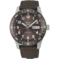Seiko HDB009K1 Herren-Automatikarmbanduhr Dunkelbraun