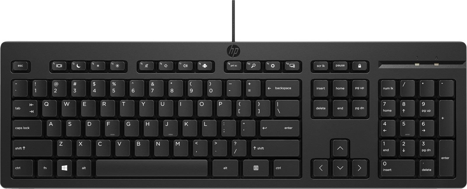 HP 125 G2 Toetsenbord Full Size USB QWERTZ Duits Zwart