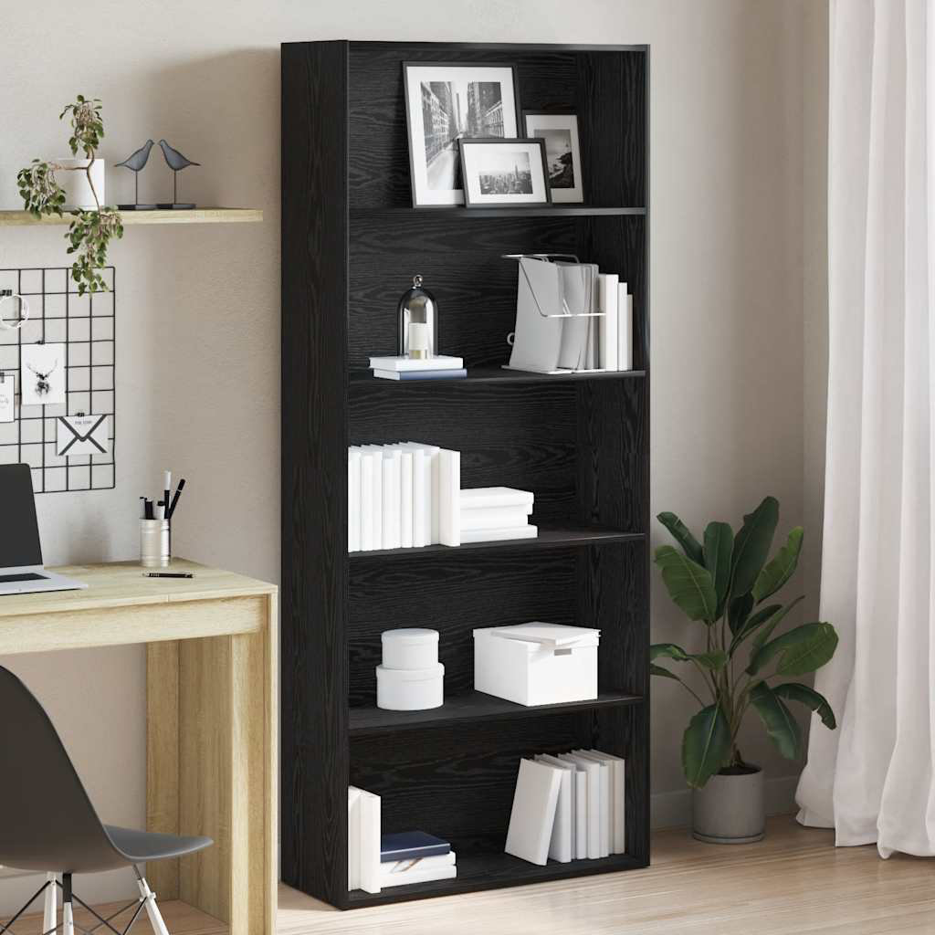 Brayden Studio Alhambra Standard Bookcase White (5 Shelves) 176cmH x 40cmW x 24cmD