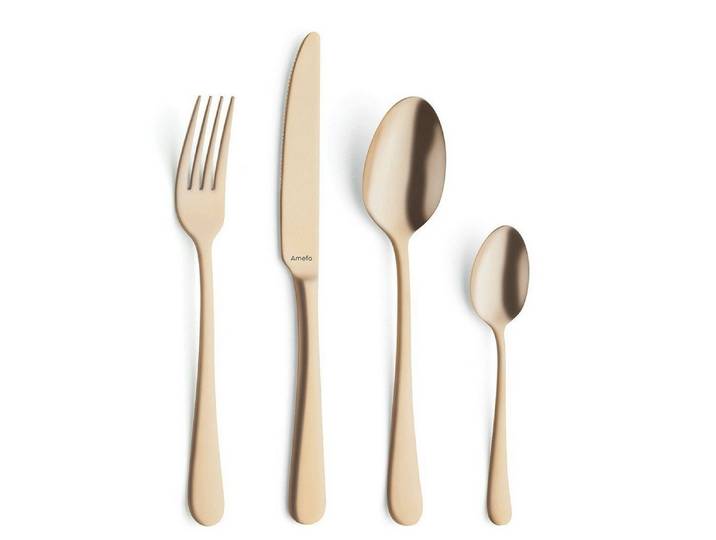 Amefa Besteck-Set AUSTIN - modernes Besteck für jeden Tag (32-tlg), 8 Personen, Edelstahl 18/0, pflegeleicht und langlebig