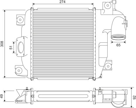 Valeo Ladeluftkühler 818321 Für Toyota