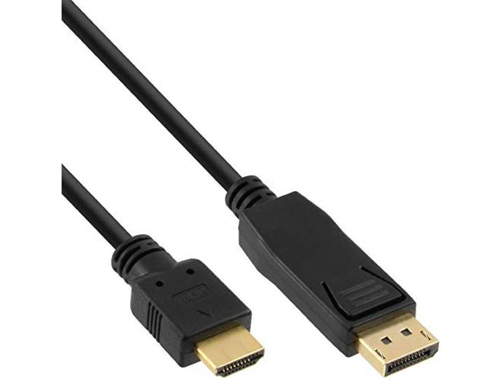 InLine® DisplayPort naar HDMI converterkabel, zwart, 10 m