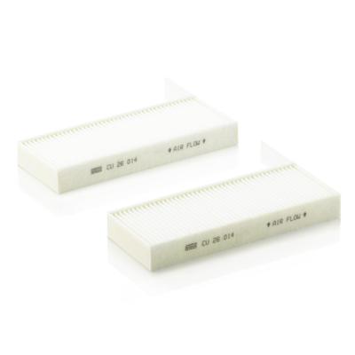 MANN-FILTER Filter, Innenraumluft unter der Mittelkonsole CU 26 014-2 für Peugeot