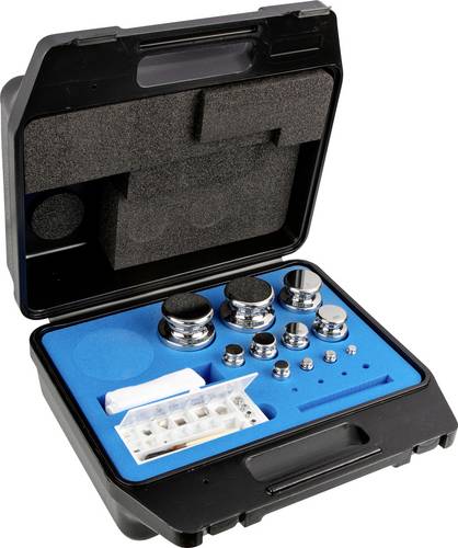 Kern 303-074 Gewichtssatz, E1, 1 mg - 2 kg, Knopf, Edelstahl poliert, im Kunststoffkoffer