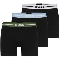 BOSS 3P Power Bold BoxerBr Schwarz Baumwolle Large Herren