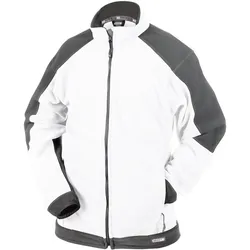 DASSY® Kazan Zweifarbige Fleecejacke - weiß/zementgrau - L
