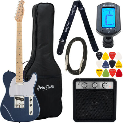 Harley Benton MA-5 Miniamp Set 2 Blue Metallic