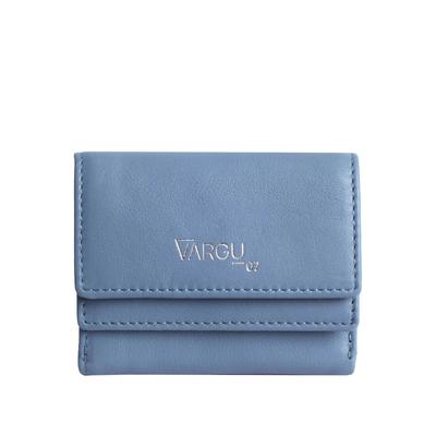 Geldbörse VARGU "IVENA 1", Damen, blau (sky blau), Rindsleder, Kleinlederwaren, LGW zertifiziertes Leder