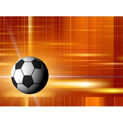 Fototapete PAPERMOON "Fußball", bunt, B:4m L:2,6m, Vlies, Tapeten