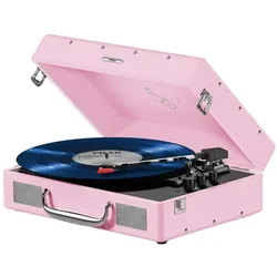 Mixx Revival 55 Stereo Vinyl Record Deck pink (Manuell), Plattenspieler, Pink