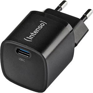 Intenso USB-Ladegerät GaN Power Adapter W30C2, 30 Watt, 1x USB-C, 1 Port, Schnellladegerät