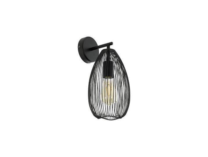 Wandleuchte EGLO CLEVEDON , schwarz, B:20cm H:35cm L:17cm, Leuchten, Wandleuchte