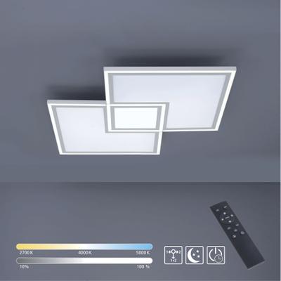 JUST LIGHT LED Panel "EDGING", weiß, 1, 1 Stk., Leuchten, dimmbar über Fernbedienung,Fernbedienung, Funk inkl.,Serienschalter