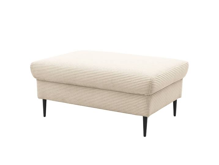Polsterhocker Samar 99 x 43 x 65cm Beige Cordstoff Leanca: Beige