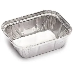 MONOUSO - Aluschalen Rechteckig 250ml 12,8x10x3,2cm (100 Stück)