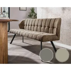 designline »Raster« Esszimmer Couch Boucle taupe