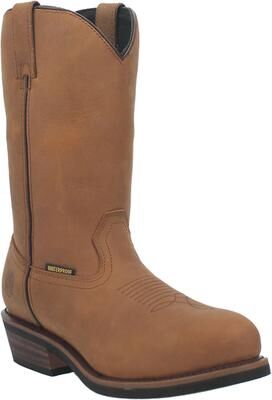 "Wide Width Men's Dan Post 12"" Waterproof Wellington Boots by Dan Post in Brown (Size 14 W)"