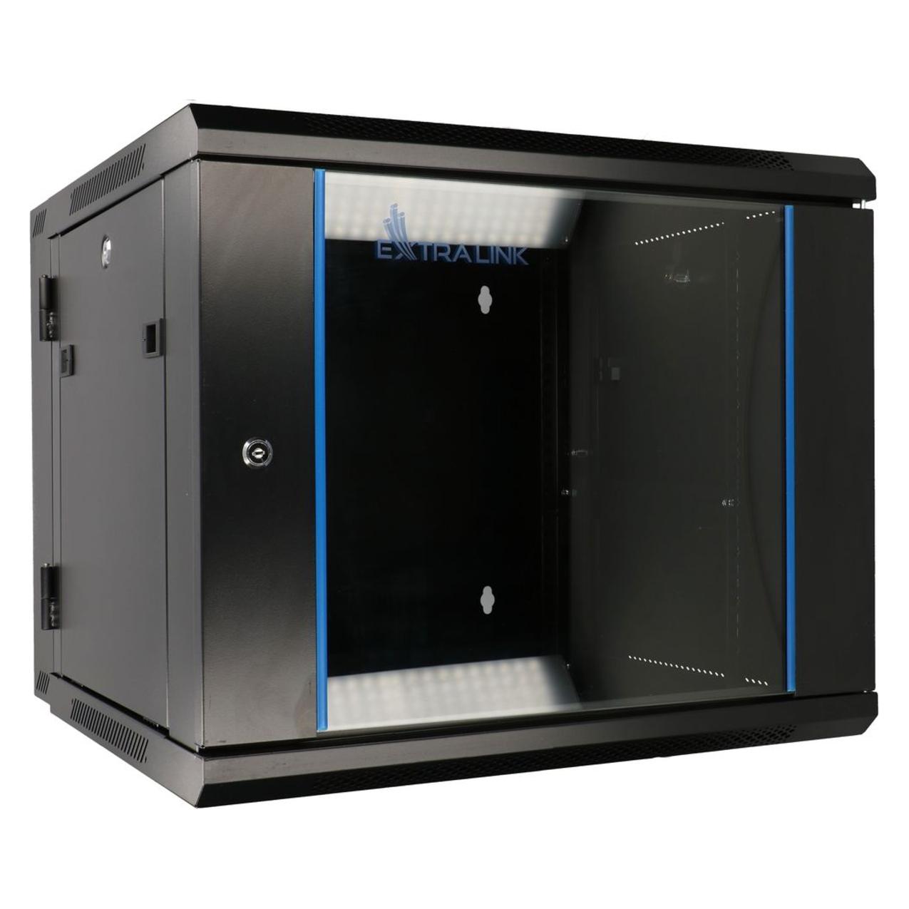 Extralink 9U 600mm rack cabinet black (9 HE, 19 Zoll Rack) (EX.12943)