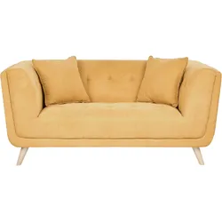2-SITZER-SOFA Stoff Senfgelb Habo
