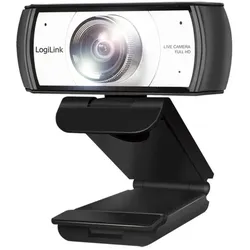 LogiLink Konferenz HD-USB-Webcam 120° Dual-Mikrofon manueller Fokus