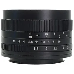 7artisans 50mm F1.8 (Fujifilm X, APS-C / DX), Objektiv, Schwarz