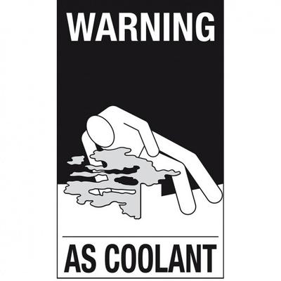 König Werbeanlagen Dreifke® Aufkleber I Verpackungskennzeichen für Kühlmittel as coolant, Folie, seewasserbeständig, 250x150mm, IMDG-Code, ADR