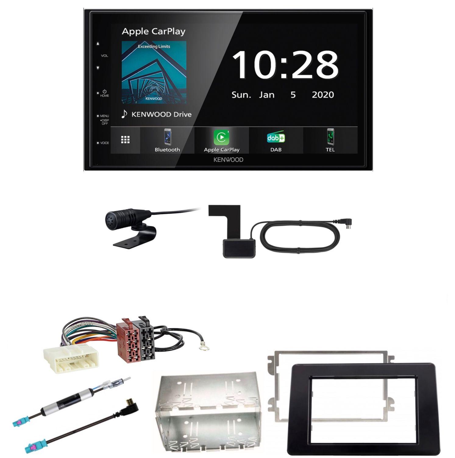Kenwood DMX5020DABS Bluetooth MP3 DAB+ DAB+ Einbauset für Opel Movano ab 2019