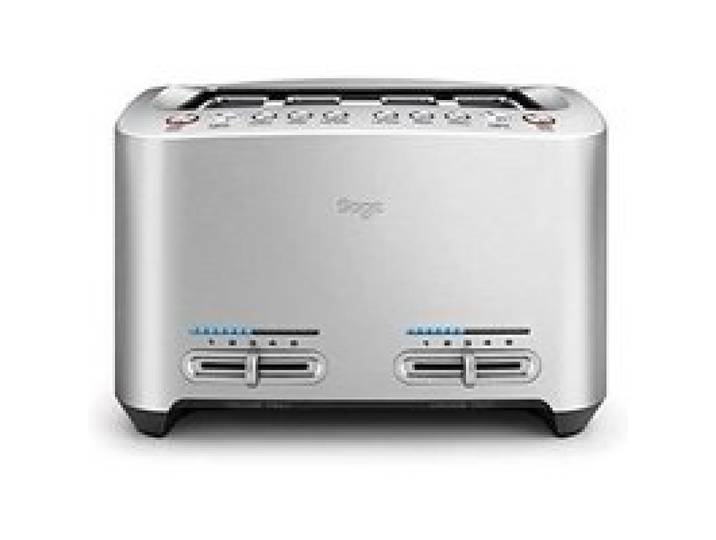 Sage Le Smart Toast — Grille‑pain 4 tranches 1900W gris/argent 5 niveaux dégivrage