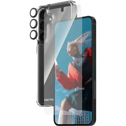 PanzerGlass Bundle Ultra Wide FIt Glass + Case + Lens (1 Stk., Samsung Galaxy S24), Smartphone Schutzfolie, Transparent