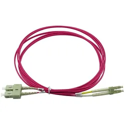 BlueOptics Duplex LWL Patchkabel LC-SC OM4 20 Meter (20 m), Netzwerkkabel