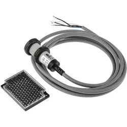 RS PRO zylindrisch Optischer Sensor, Reflektierend, Bereich 3 m, PNP Schliesser/Öffner Ausgang, Ansch, Automatisierung